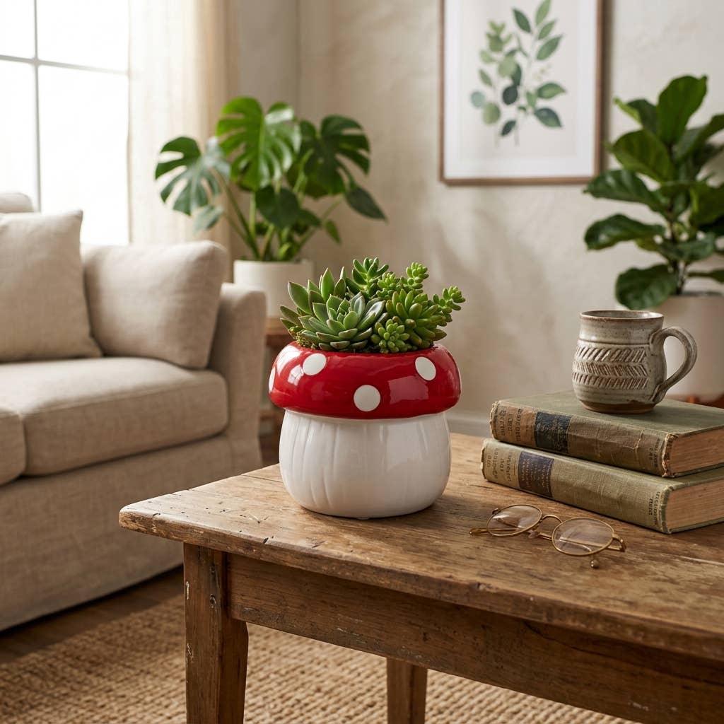 Polka-Dot Mushroom 5 in