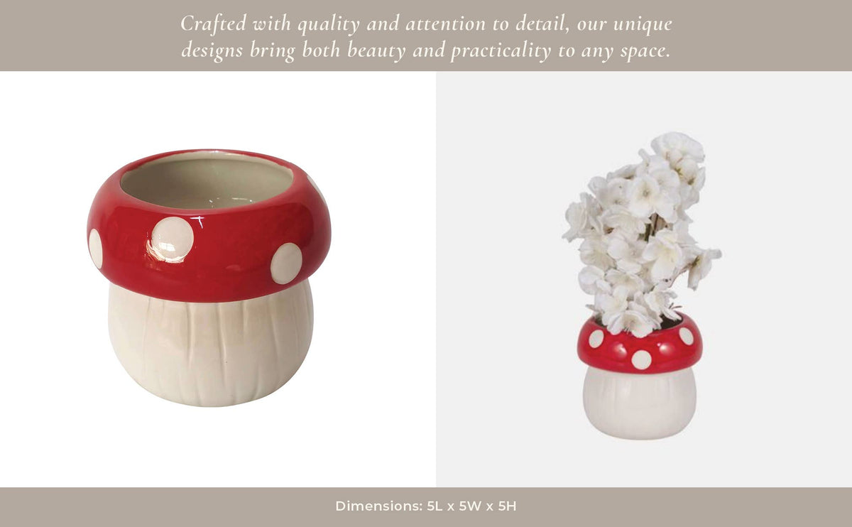Polka-Dot Mushroom 5 in
