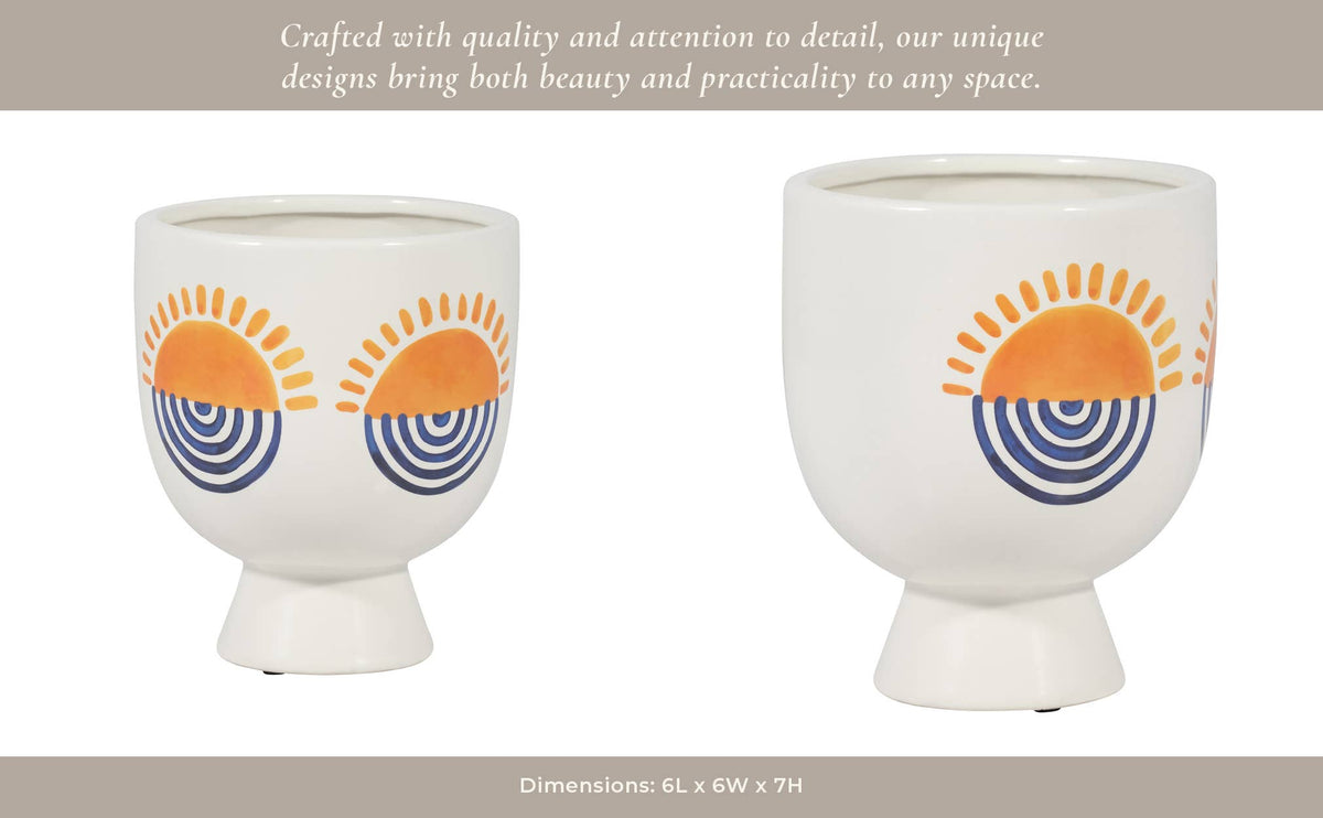 Round Sunrise Eyes Flower, 6 in.