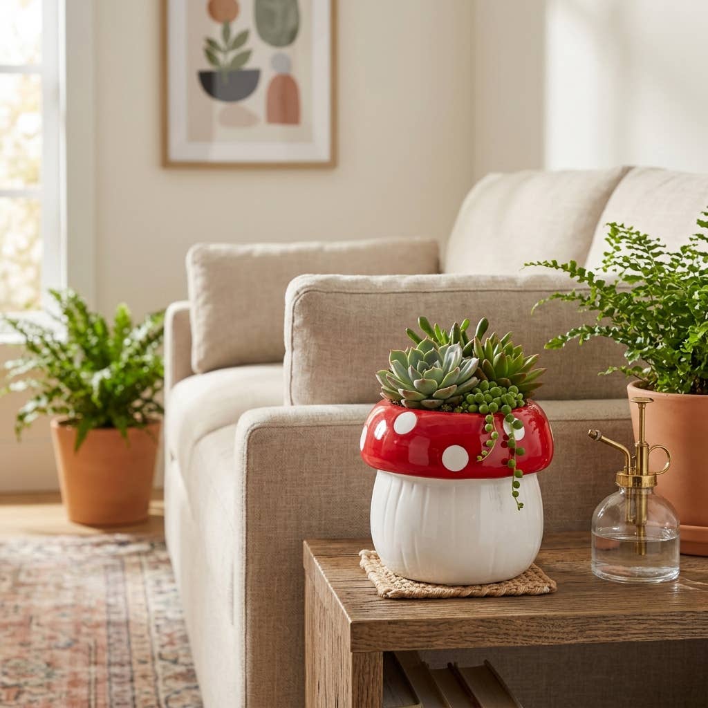 Polka-Dot Mushroom 5 in